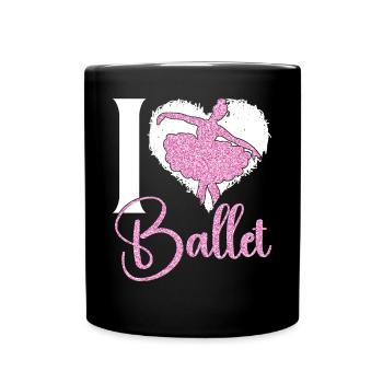 Ballet Dancer Dance Girl Ballerina - Tasse einfarbig - Schwarz - Vorne