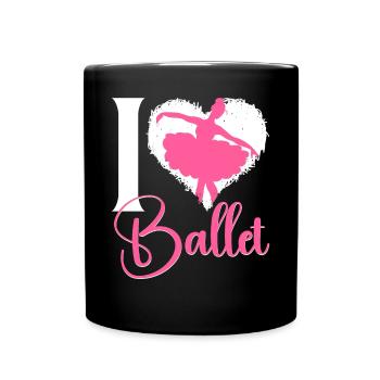 Ballet Dancer Dance Girl Ballerina - Tasse einfarbig - Schwarz - Vorne
