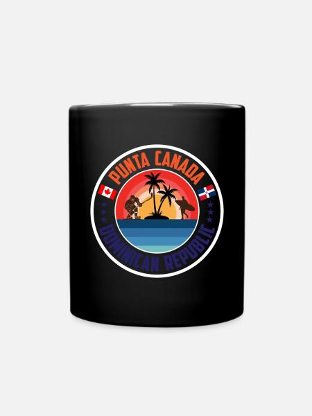 Mise à jour de conception 1 Orange Bleu - Mug uni - noir