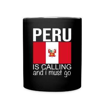 Peru Saying - Full Colour Mug - black - Front