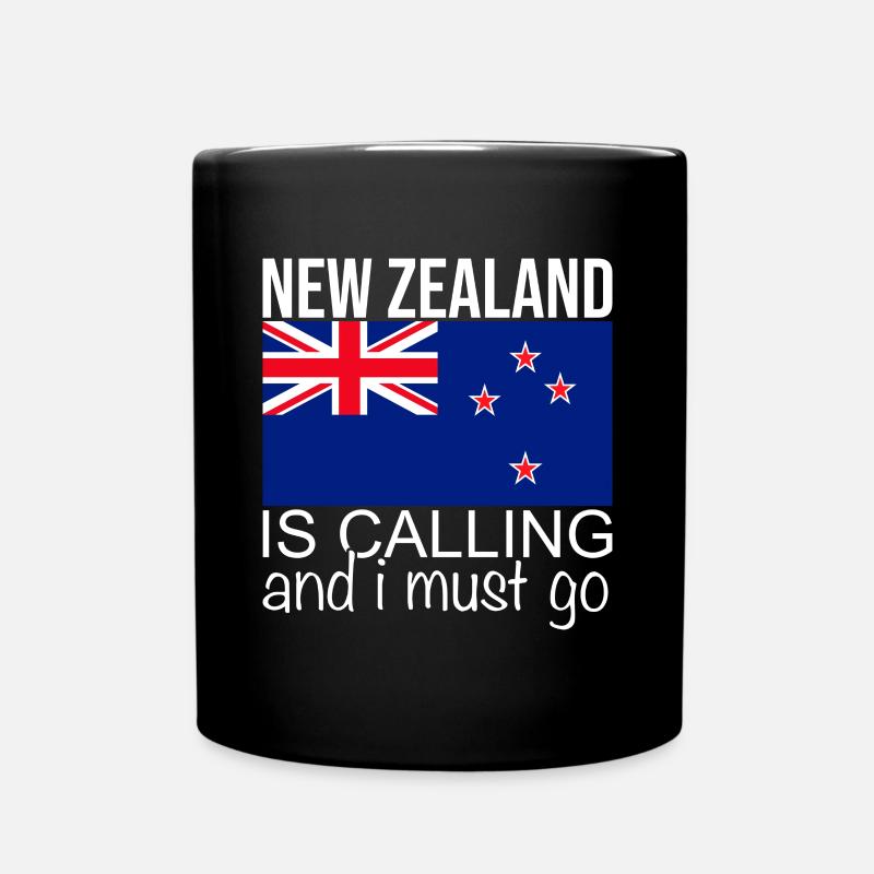 Neuseeland Spruch - Tasse einfarbig - Schwarz