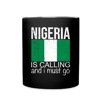 Nigéria Dicton - Mug uni - noir - Devant
