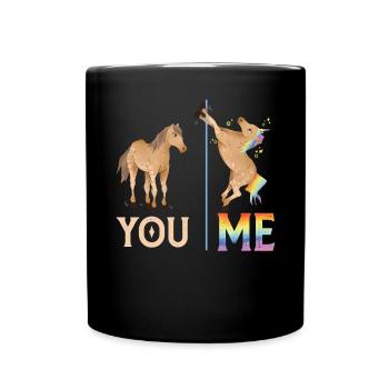 Lustige LGBTQ - Tasse einfarbig - Schwarz - Vorne