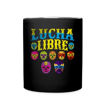 Luchador Masques Lucha Libre - Mug uni - noir - Devant