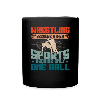 Drôle de dicton de lutte pour les lutteurs professionnels - Mug uni - noir - Devant