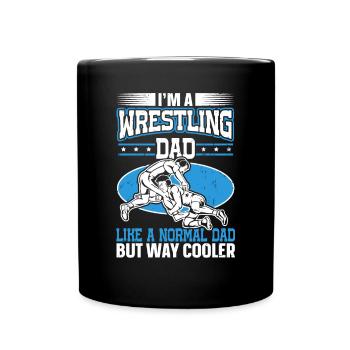 Dans A Wrestling Dad for Wrestlers on Father’s Day - Mug uni - noir - Devant