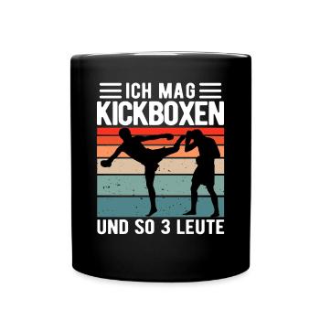Kickboxing Arts Martiaux Drôle Dicton Cadeau - Mug uni - noir - Devant