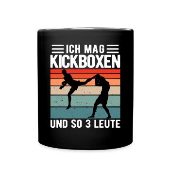 Kickboxing Arts Martiaux Kickboxer Drôle de dicton - Mug uni - noir - Devant