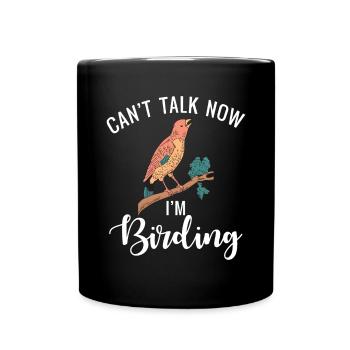 Bird Owner Gift Bird Lover - Full Colour Mug - black - Front