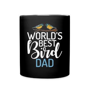 Bird Owner Gift Bird Lover - Full Colour Mug - black - Front