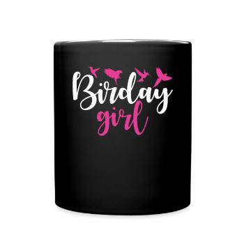 Bird Owner Gift Bird Lover - Full Colour Mug - black - Front