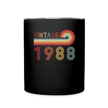 Drôle de millésime né en 1988 anniversaire - Mug uni - noir - Devant