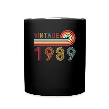 Drôle de millésime né en 1989 anniversaire - Mug uni - noir - Devant