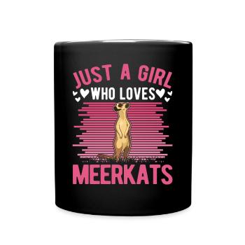 Meerkat Girl Meerkat - Full Colour Mug - black - Front