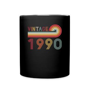 Drôle de millésime né en 1990 anniversaire - Mug uni - noir - Devant
