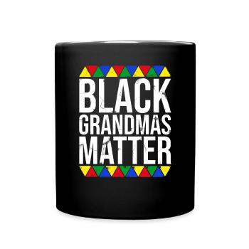 Black Grannies Matte Black Mois - Mug uni - noir - Devant