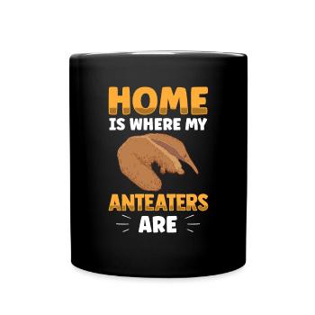 Le fourmilier est ma maison Ours mangeur de fourmis - Mug uni - noir - Devant