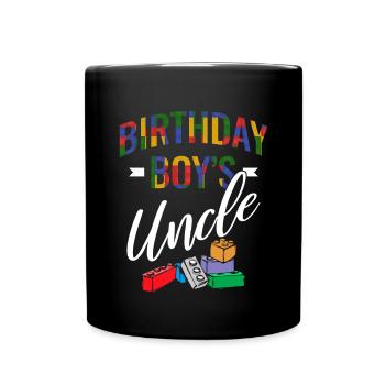 Uncle of the birthday boy Bauklötze - Full Colour Mug - black - Front