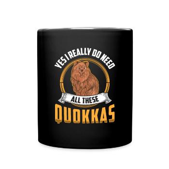 Brauche diese Quokkas Australien Beuteltier - Tasse einfarbig - Schwarz - Vorne