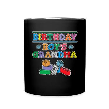 Birthday Kids Grandma Building Blocks - Mug uni - noir - Devant