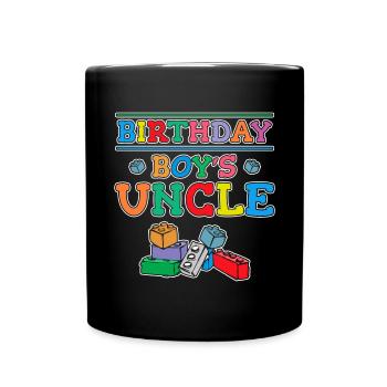 Uncle of the birthday boy Bauklötze - Full Colour Mug - black - Front