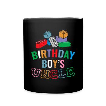 Uncle of the birthday boy Bauklötze - Full Colour Mug - black - Front