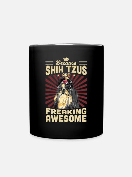 Shih Tzu - Full Colour Mug - black