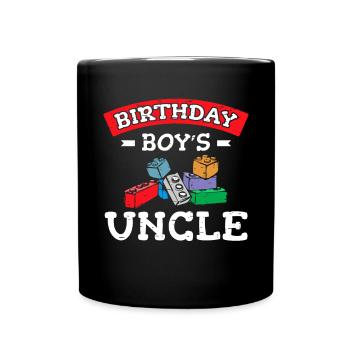 Uncle of the birthday boy Bauklötze - Full Colour Mug - black - Front