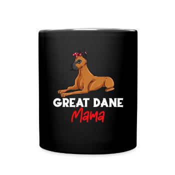 Dogue allemand - Mug uni - noir - Devant