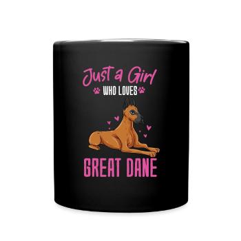 Great Dane - Full Colour Mug - black - Front