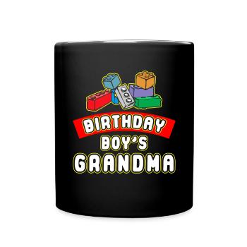 Birthday Kids Grandma Building Blocks - Mug uni - noir - Devant