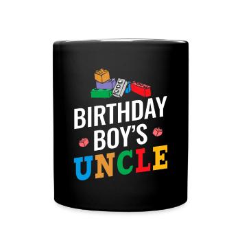 Uncle of the birthday boy Bauklötze - Full Colour Mug - black - Front