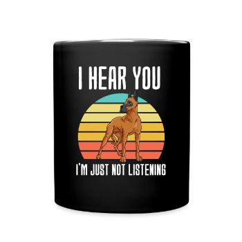 Dogue allemand - Mug uni - noir - Devant