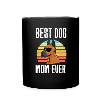 Dogue allemand - Mug uni - noir - Devant