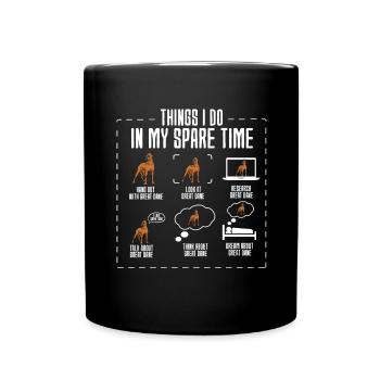 Dogue allemand - Mug uni - noir - Devant