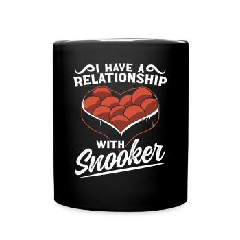 Billard Relationship With Snooker 8 Ball Pool - Tasse einfarbig - Schwarz - Vorne