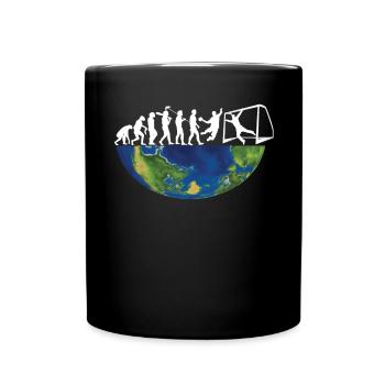 Accessoires de handball motif handball - Mug uni - noir - Devant