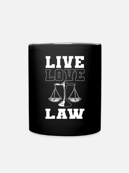 Habiter. Amour. Loi. Avocat pour - Mug uni - noir