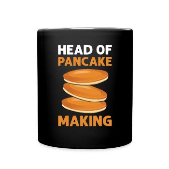 Chef de la fabrication de crêpes gaufres Flapjack - Mug uni - noir - Devant