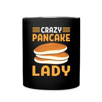 Crazy pancake dame. - Mug uni - noir - Devant