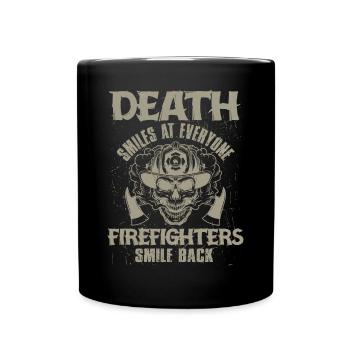 Feuerwehrmann Feuerwehr & Sprüche - Tasse einfarbig - Schwarz - Vorne
