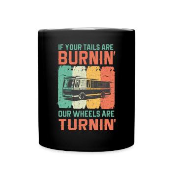 Feuerwehrmann Feuerwehr & Sprüche - Tasse einfarbig - Schwarz - Vorne