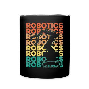 Robot Robotique Ingénieur Rétro - Mug uni - noir - Devant