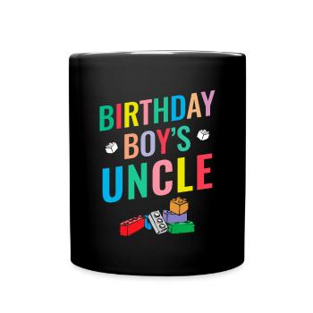 Uncle of the birthday boy Bauklötze - Full Colour Mug - black - Front