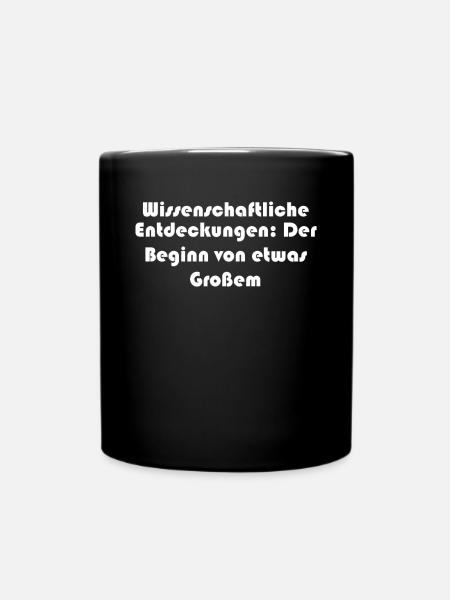Wissenschaft - Wissenschaftliche Entdeckungen: - Tasse einfarbig - Schwarz