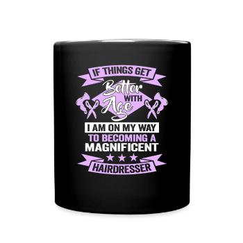 Coiffeur Barbier Coiffeur Birthday Stylist - Mug uni - noir - Devant