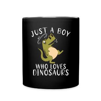 Cadeau de dinosaure Dino Lover Cadeau - Mug uni - noir - Devant