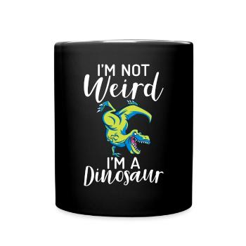 Dinosaur Gift Dino Lover Gift - Full Colour Mug - black - Front