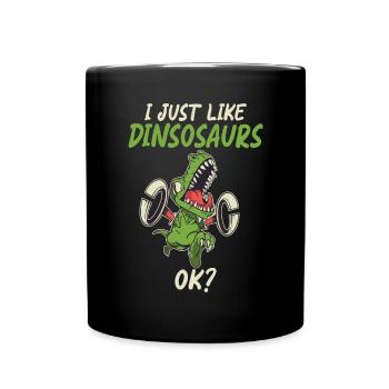 Cadeau de dinosaure Dino Lover Cadeau - Mug uni - noir - Devant