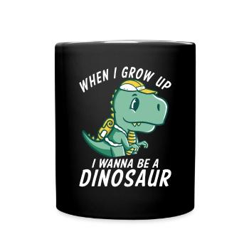 Cadeau de dinosaure Dino Lover Cadeau - Mug uni - noir - Devant
